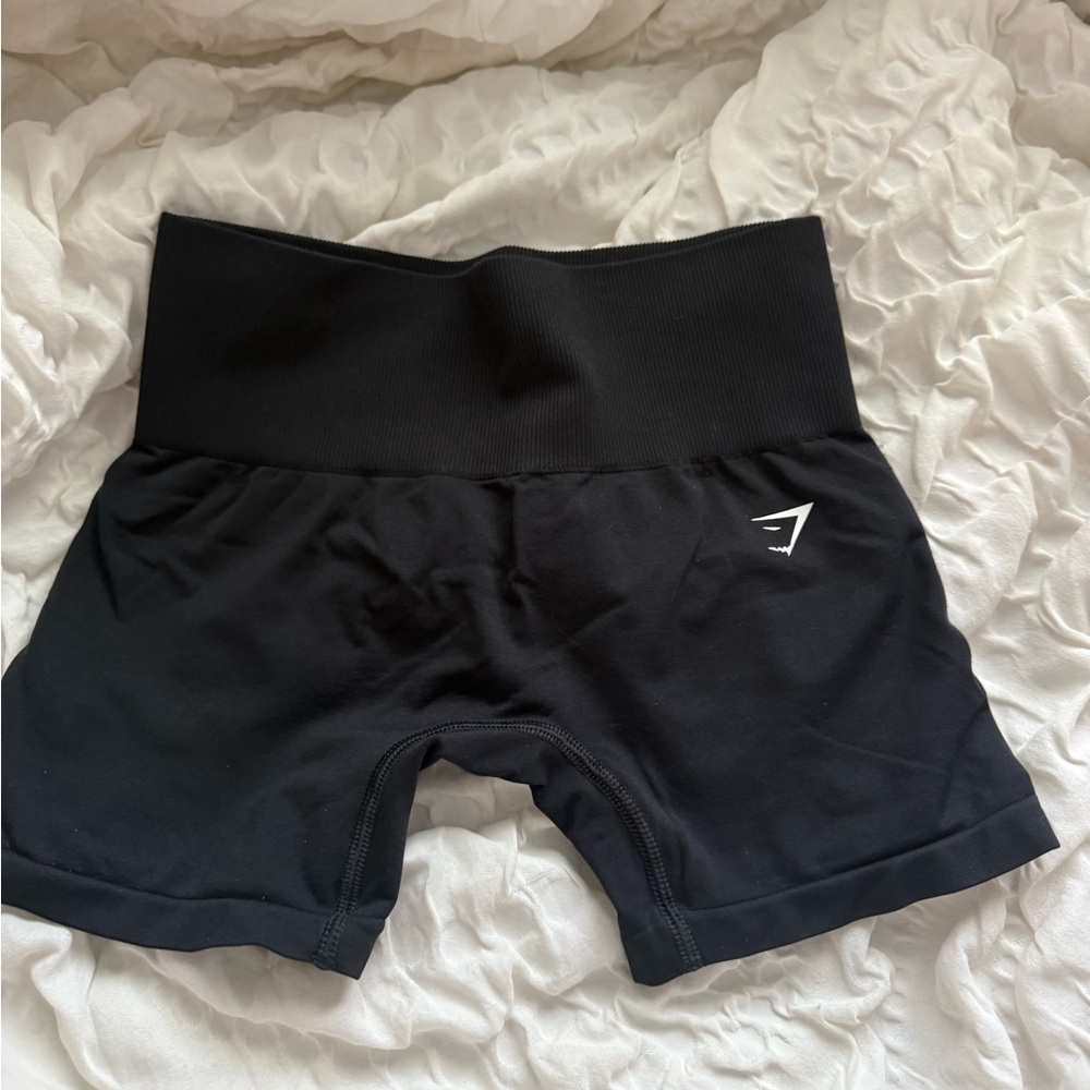 Gymshark Black Bike Shorts High-Rise Athletic